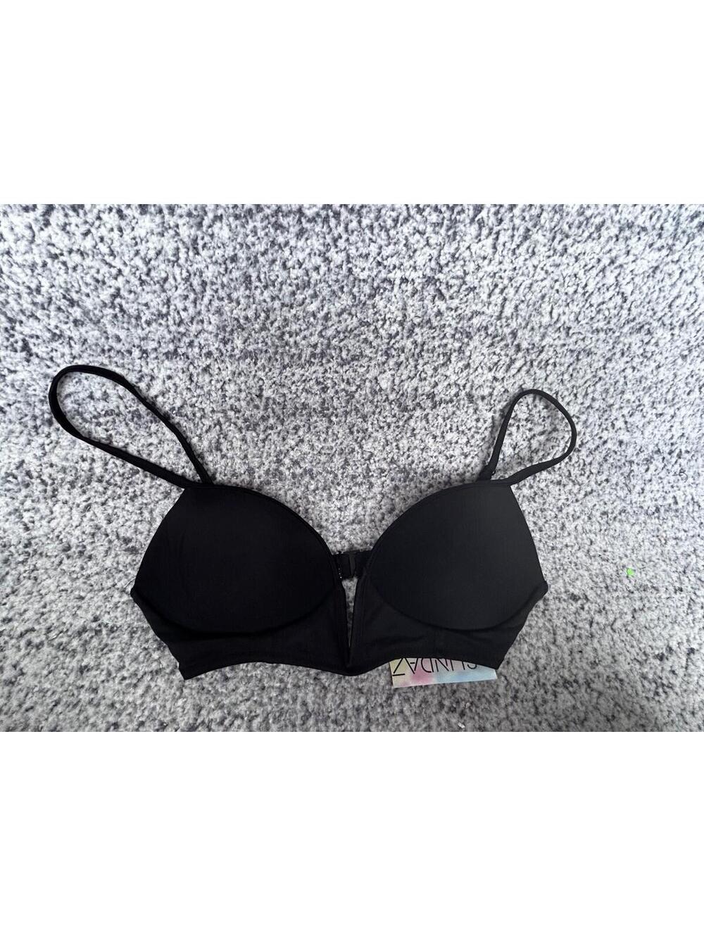 Dazed Maya V Wire Bikini Top Black 32B/C NWT